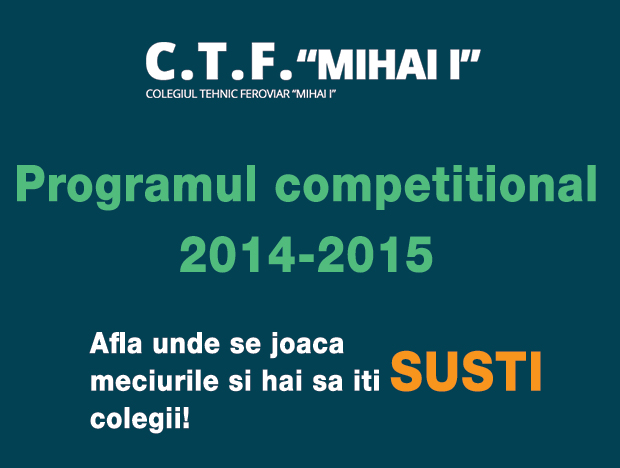 Programul competitional 2014-2015